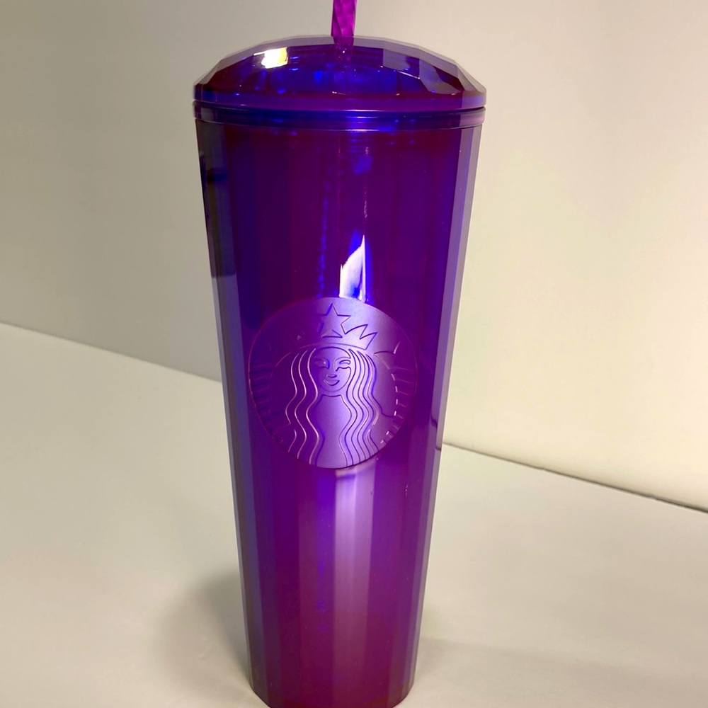 ✨Starbucks Purple iridescent dome lid tumbler ✨